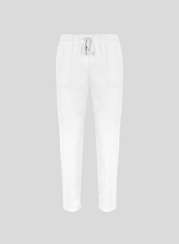 JOGGERS IN LINO E VISCOSA STRETCH