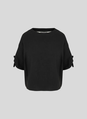 T-SHIRT OVERSIZE IN LINO E VISCOSA