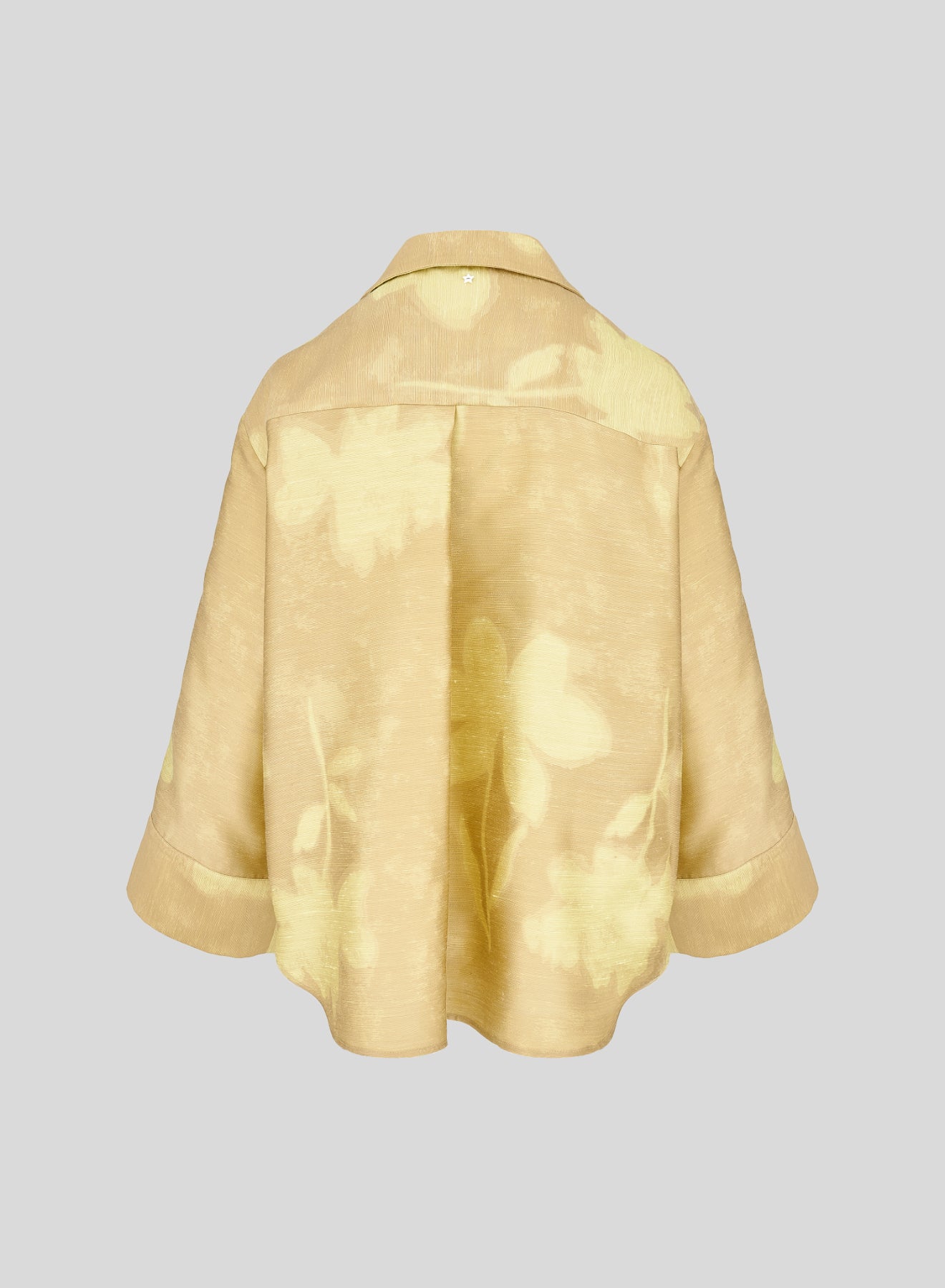 VISCOSE KIMONO SHIRT WITH JACQUARD DESIGN