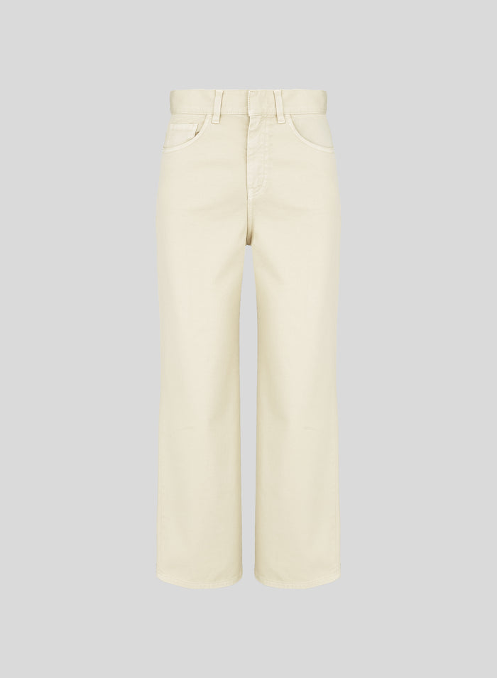 STRAIGHT-LEG LIGHTWEIGHT DENIM PANTS