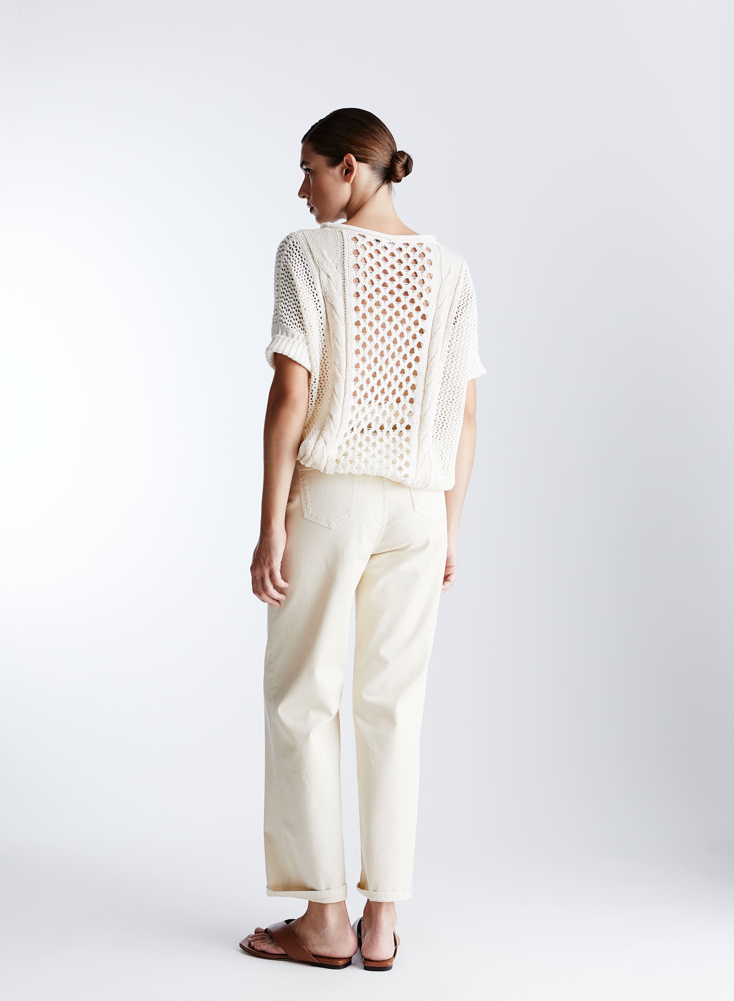 STRAIGHT-LEG LIGHTWEIGHT DENIM PANTS