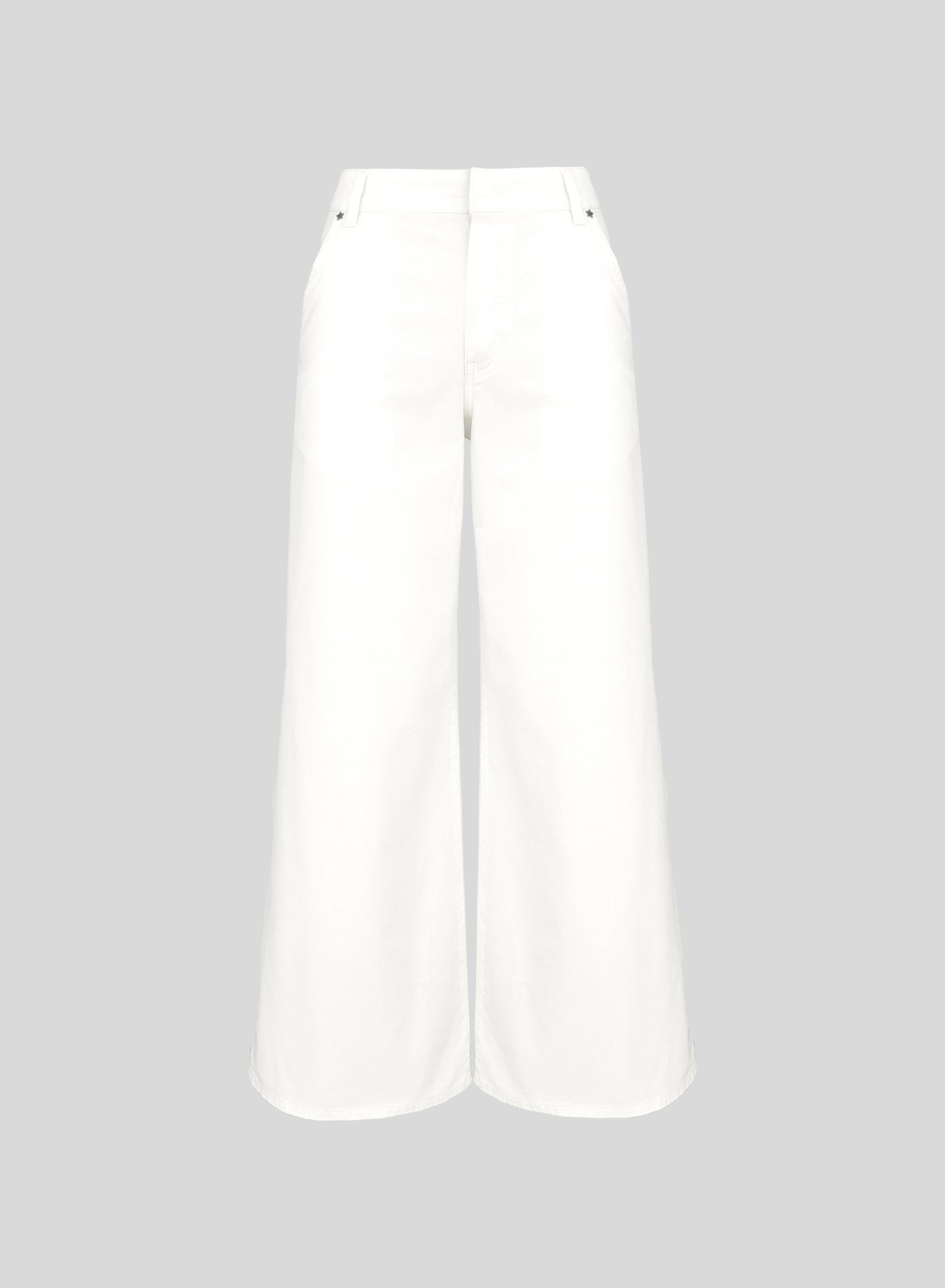 LIGHT DENIM WIDE-LEG PANTS