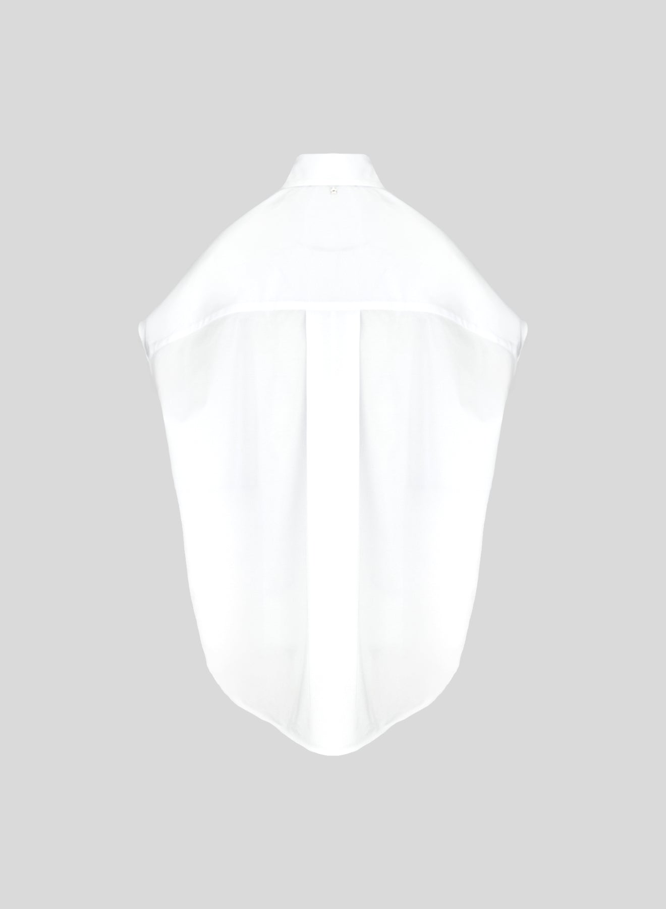 SLEEVELESS COTTON POPLIN SHIRT