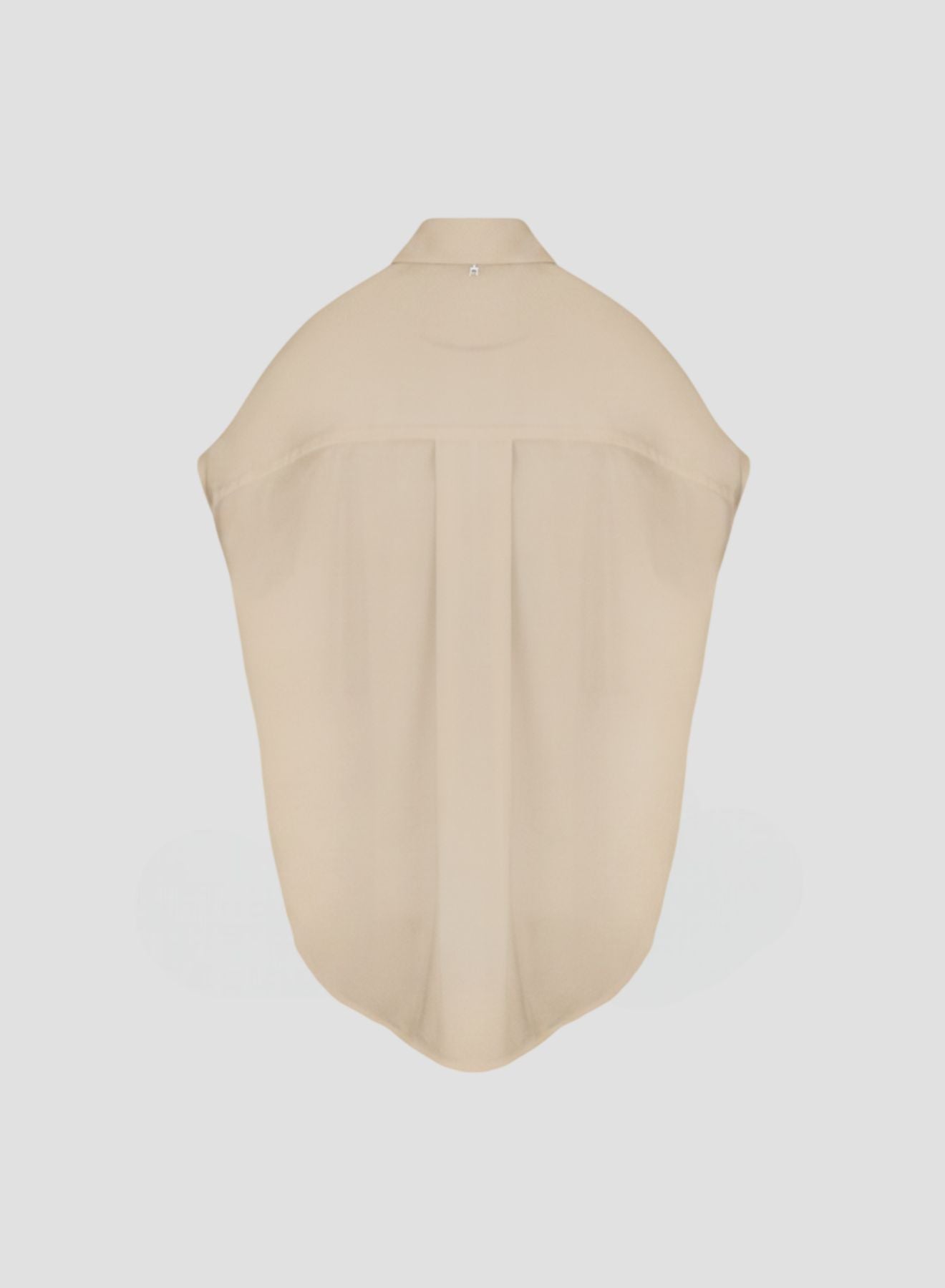 CAMICIA SMANICATA IN POPELINE DI COTONE