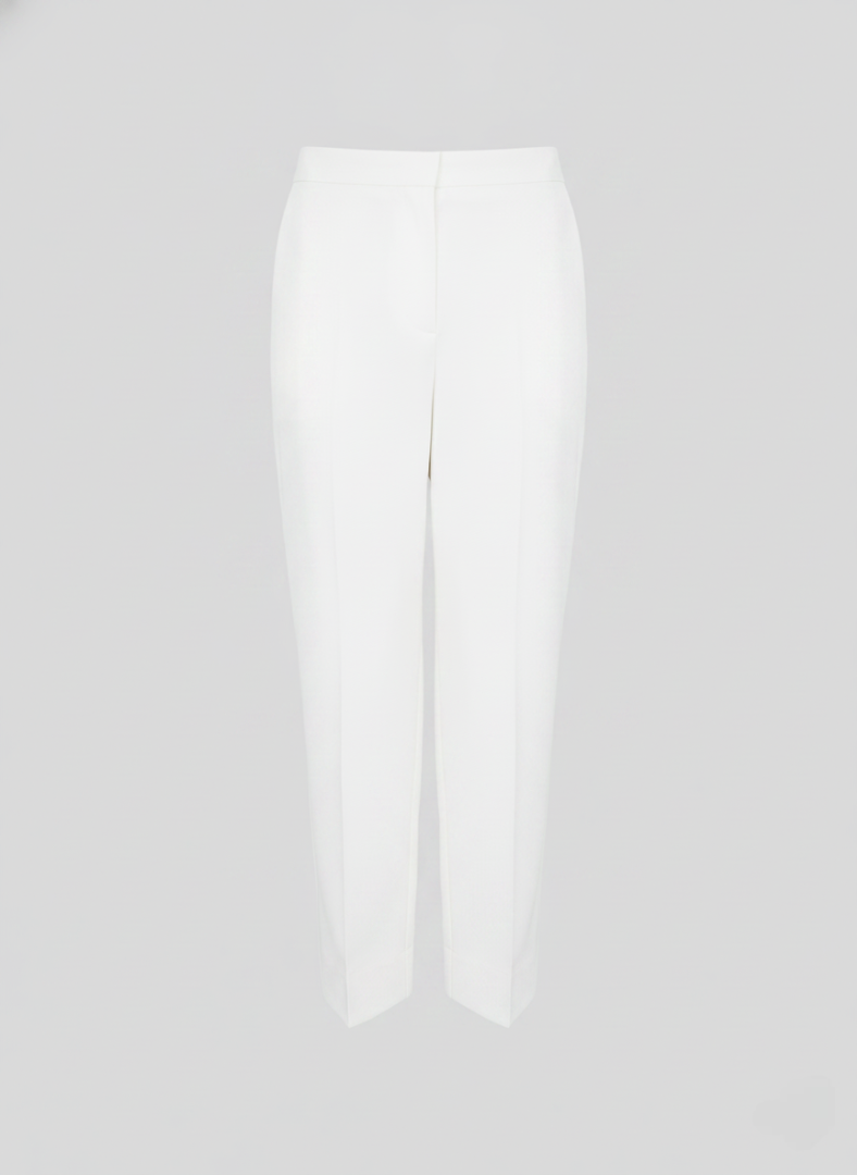 PANTALONI DRITTI IN POPELINE DI COTONE