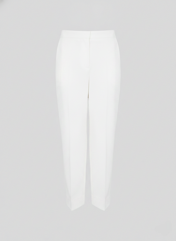STRAIGHT COTTON POPLIN PANTS