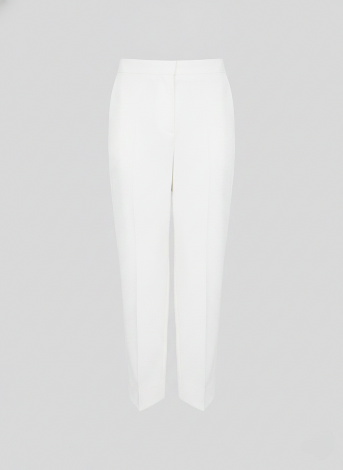 PANTALONI DRITTI IN POPELINE DI COTONE