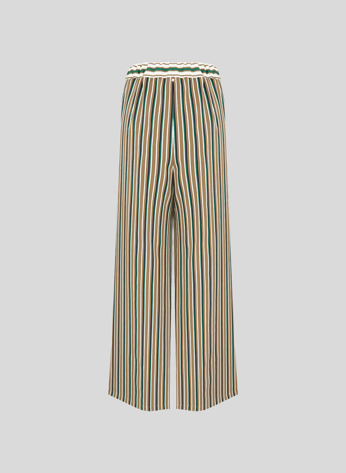 PANTALONI IN COTONE A RIGHE
