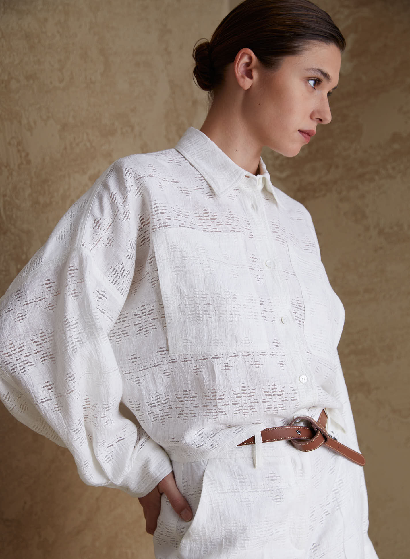 LINEN FIL COUPE SHIRT