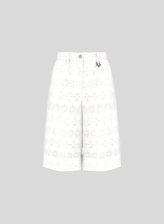 BERMUDA SARTORIALI IN FIL COUPE DI LINO