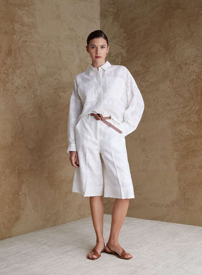 LINEN FIL COUPE SHIRT