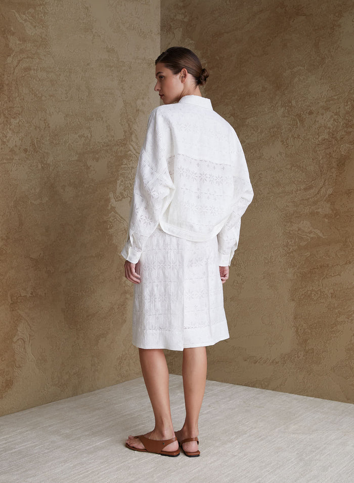 LINEN FIL COUPE SHIRT