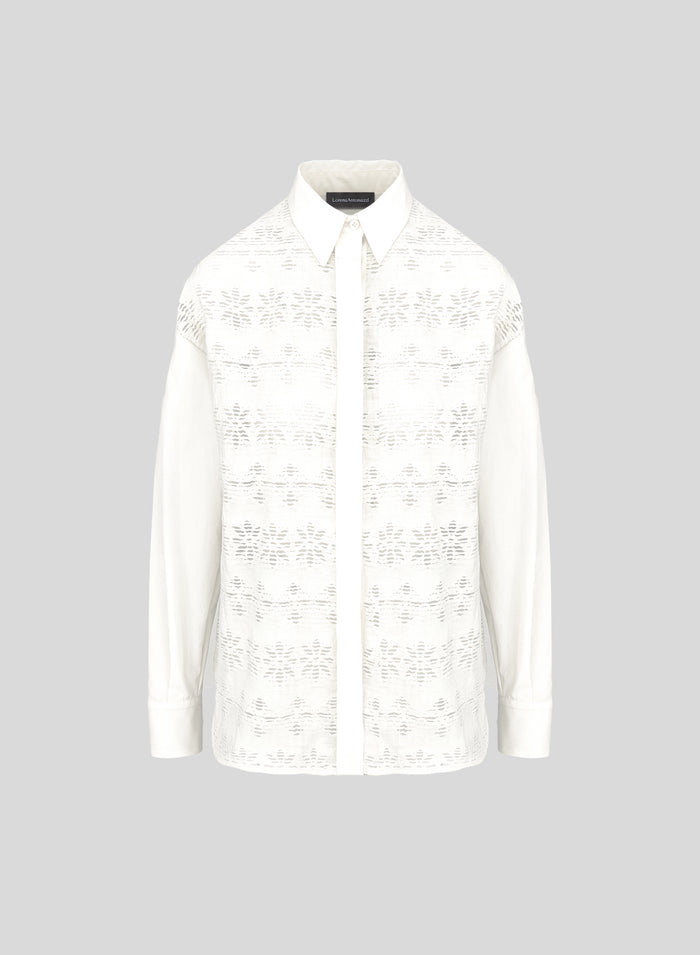 CLASSIC COTTON AND LINEN FIL COUPE SHIRT