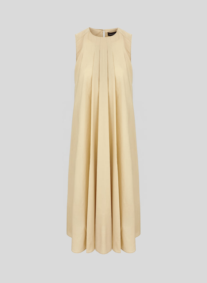 LONG DRESS IN LIGHT COTTON POPLIN