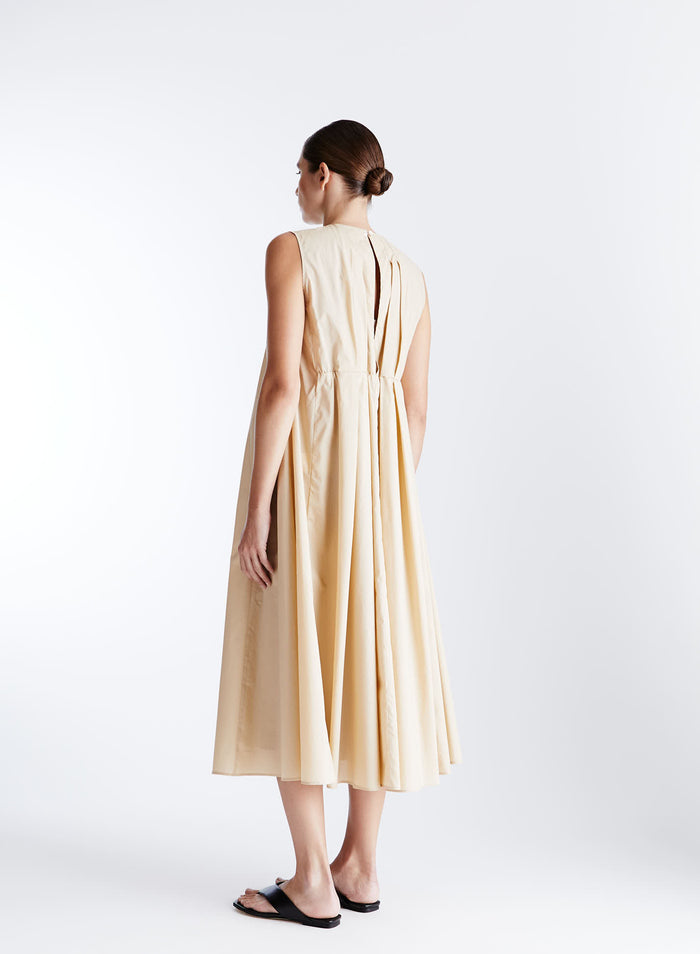LONG DRESS IN LIGHT COTTON POPLIN