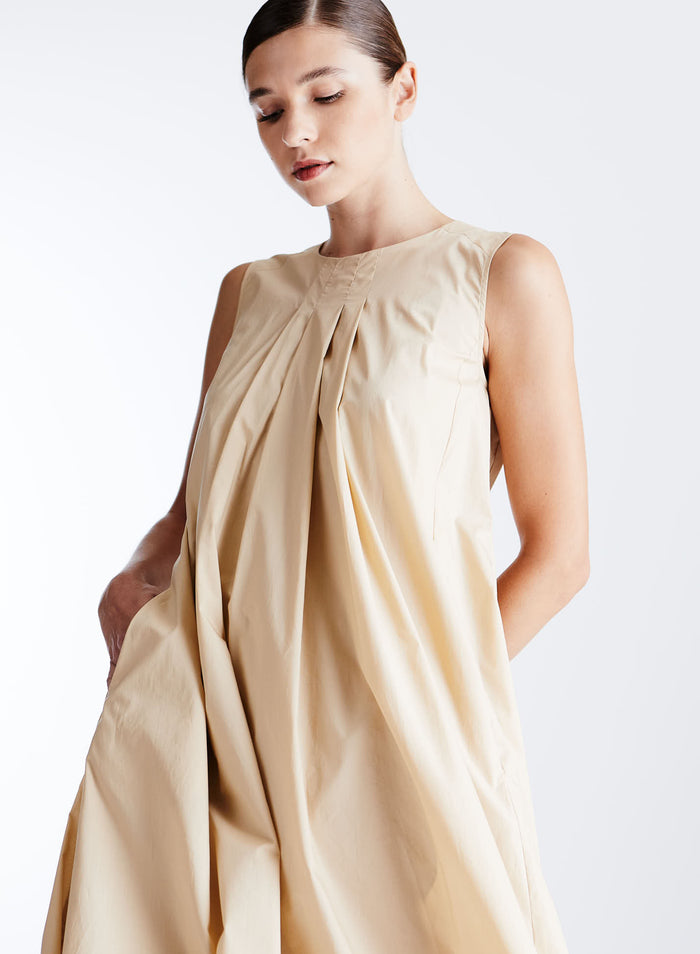 LONG DRESS IN LIGHT COTTON POPLIN