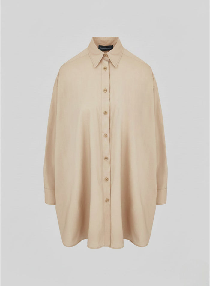 LIGHT COTTON POPLIN OVERSIZE SHIRT