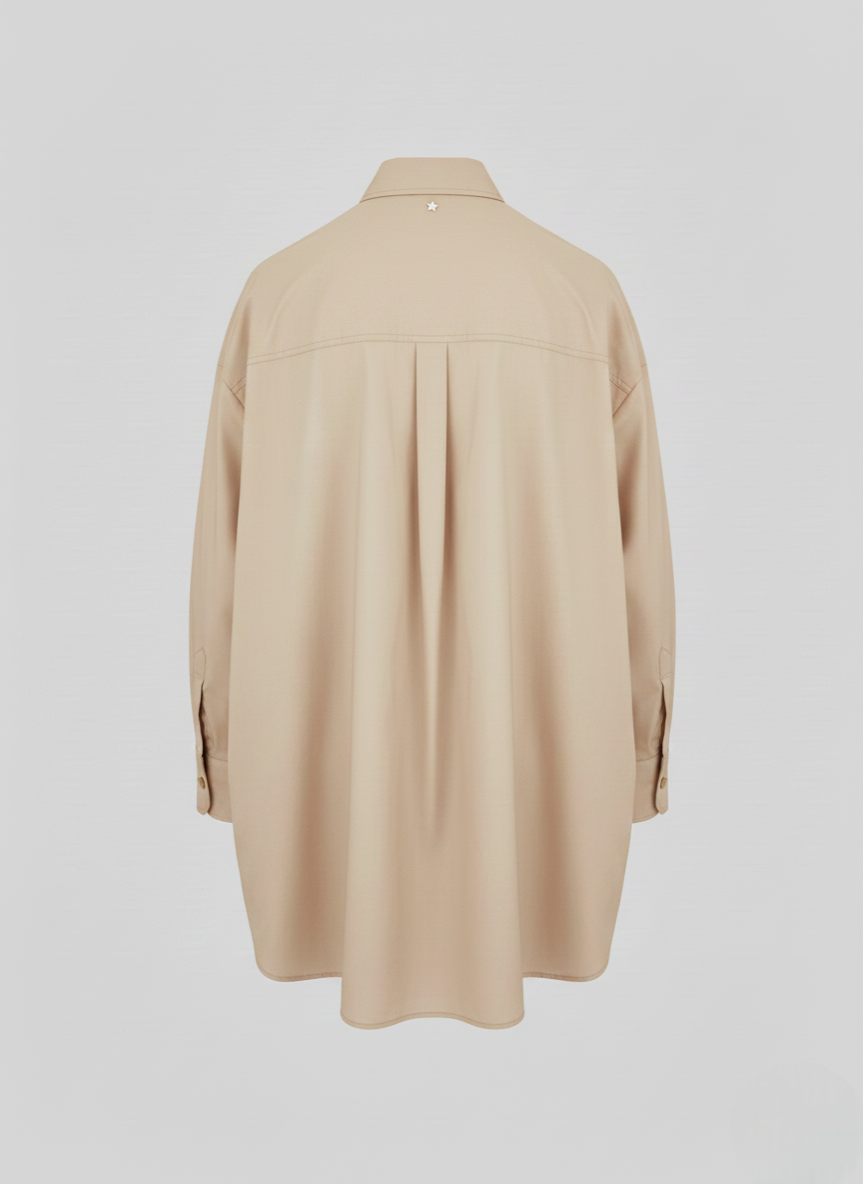 LIGHT COTTON POPLIN OVERSIZE SHIRT