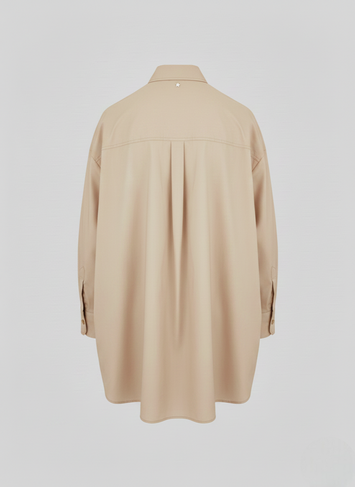 LIGHT COTTON POPLIN OVERSIZE SHIRT