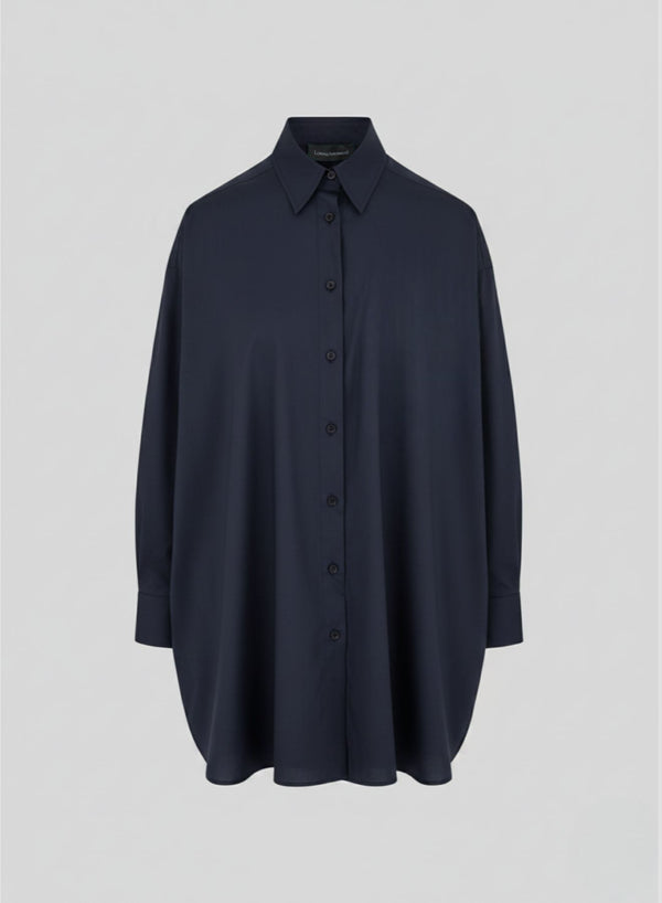 CAMICIA OVERSIZE IN POPELINE LEGGERO DI COTONE