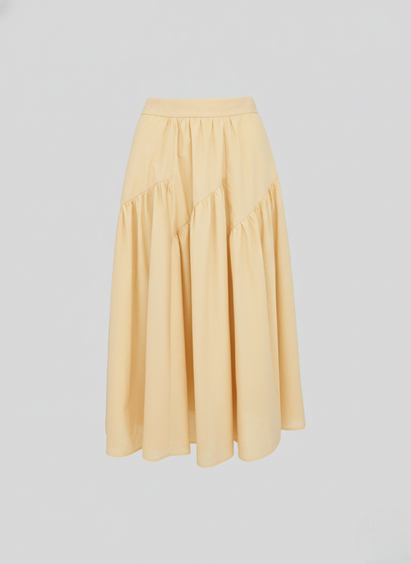COTTON POPLIN FULL SKIRT