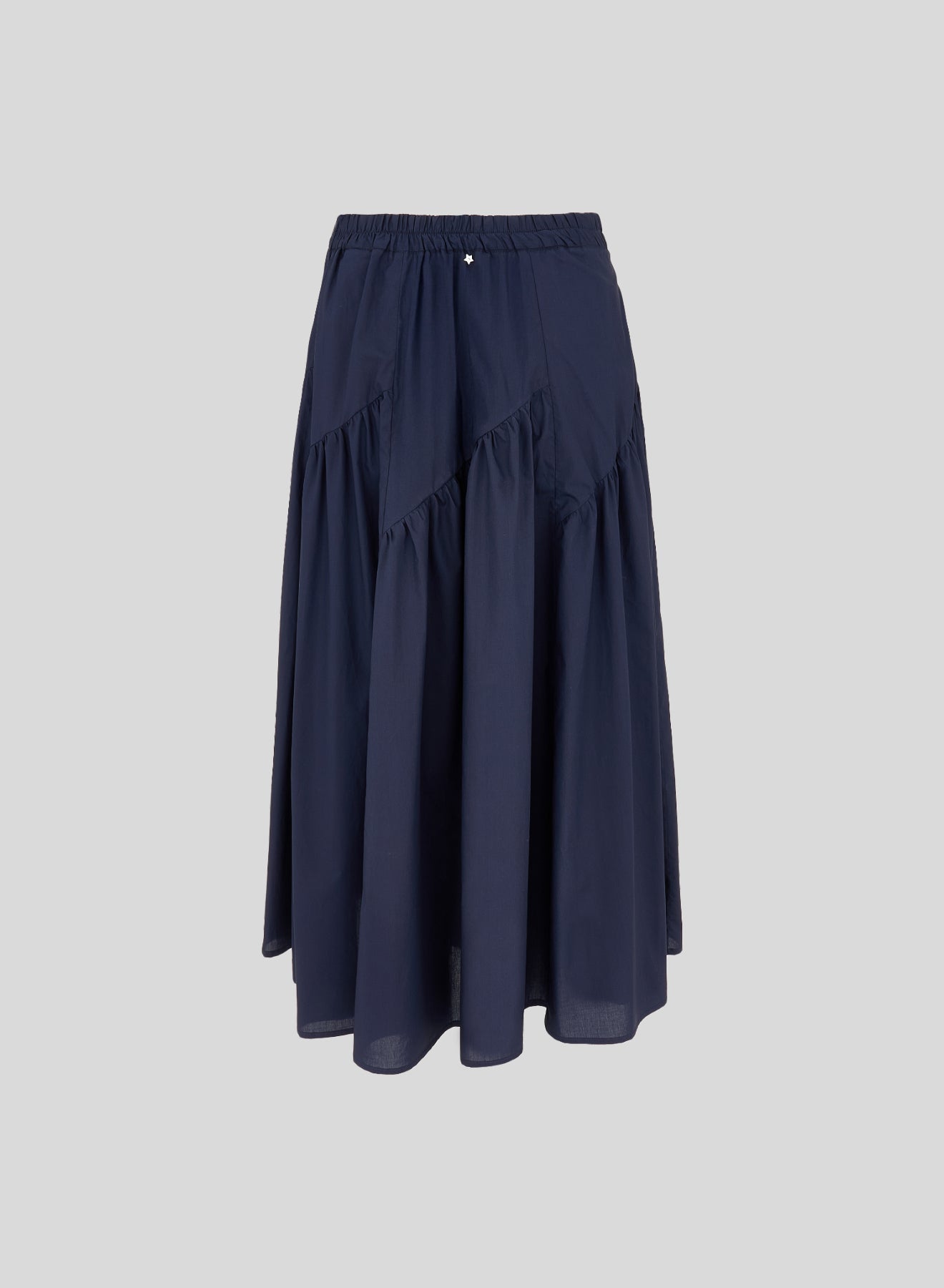 COTTON POPLIN FLARED SKIRT
