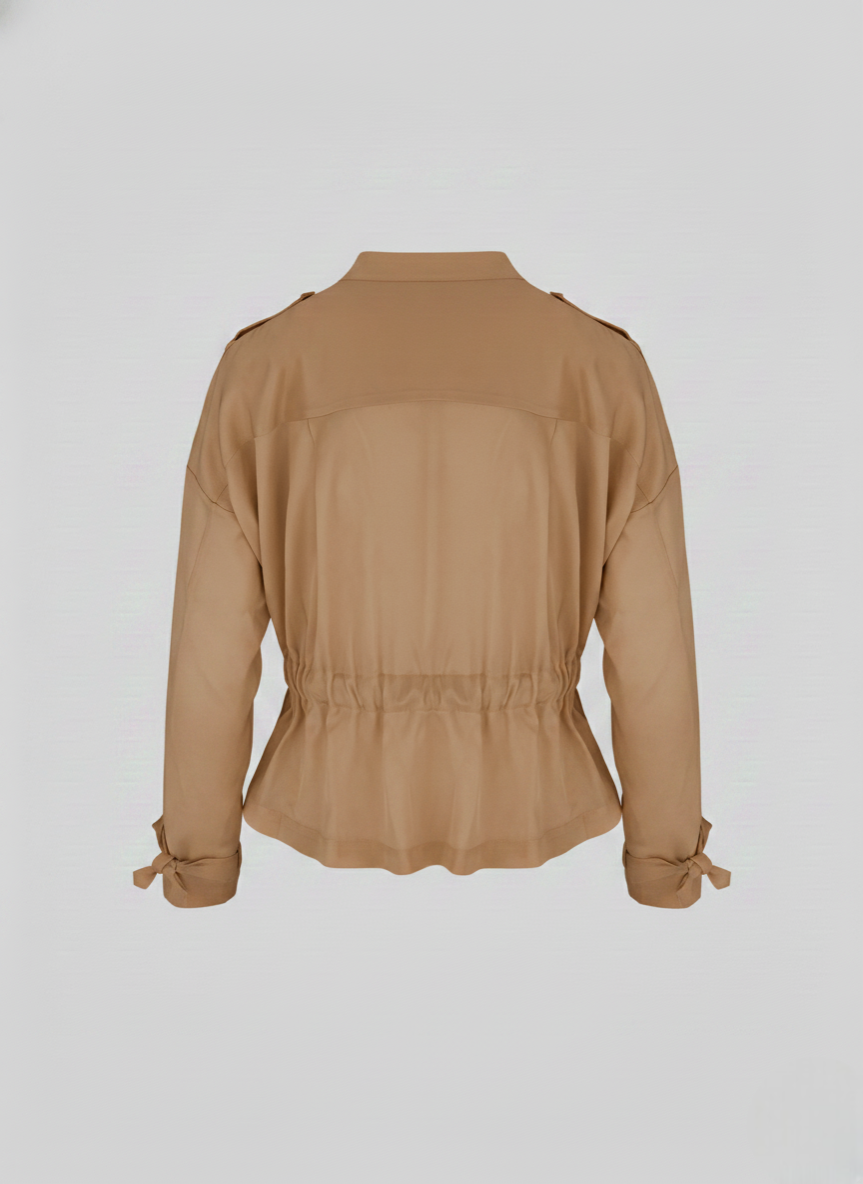 SILK BLEND TWILL BLOUSON