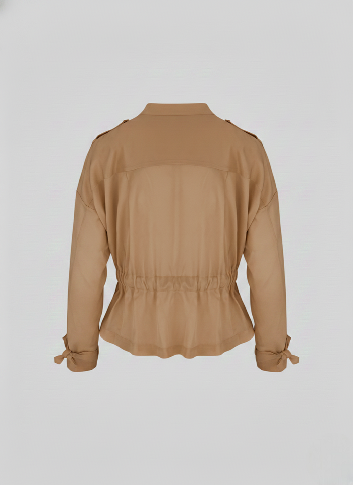 SILK BLEND TWILL BLOUSON