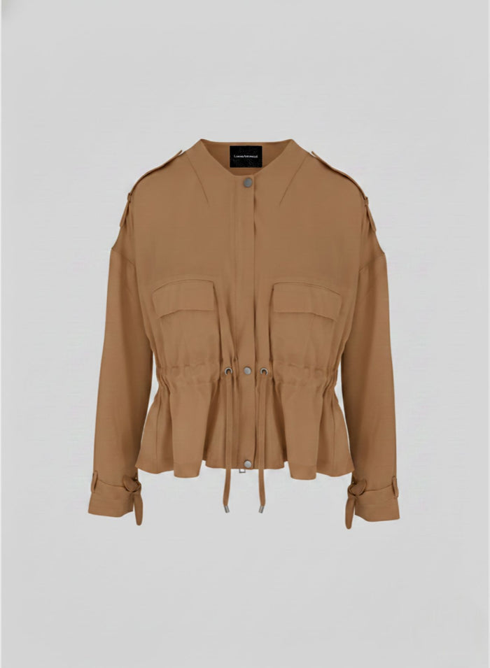 SILK BLEND TWILL BLOUSON