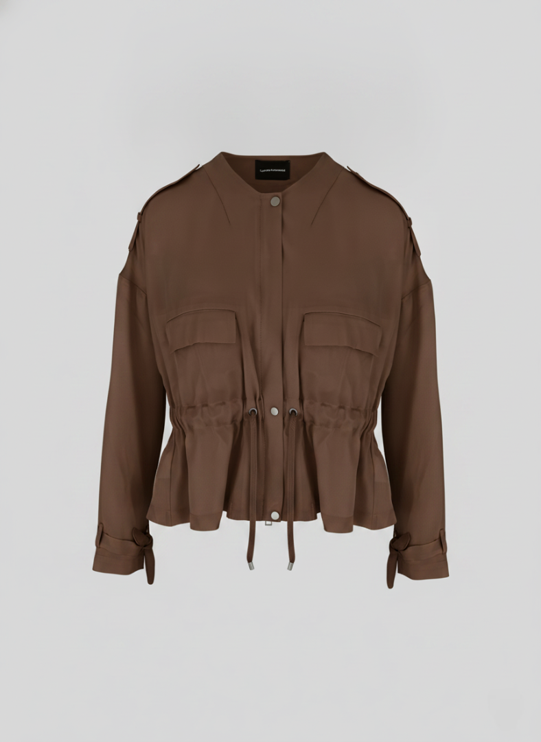 BLOUSON IN TWILL DI MISTO SETA