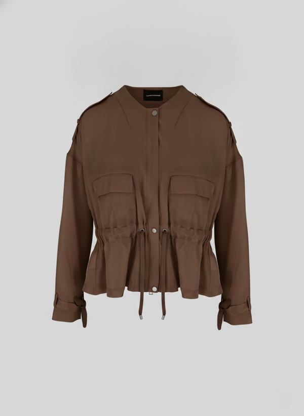SILK BLEND TWILL BLOUSON