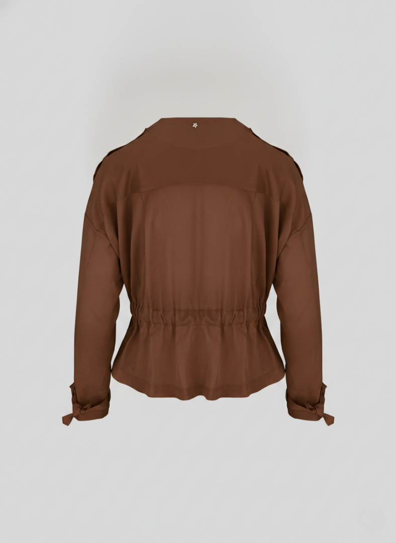 BLOUSON IN TWILL DI MISTO SETA