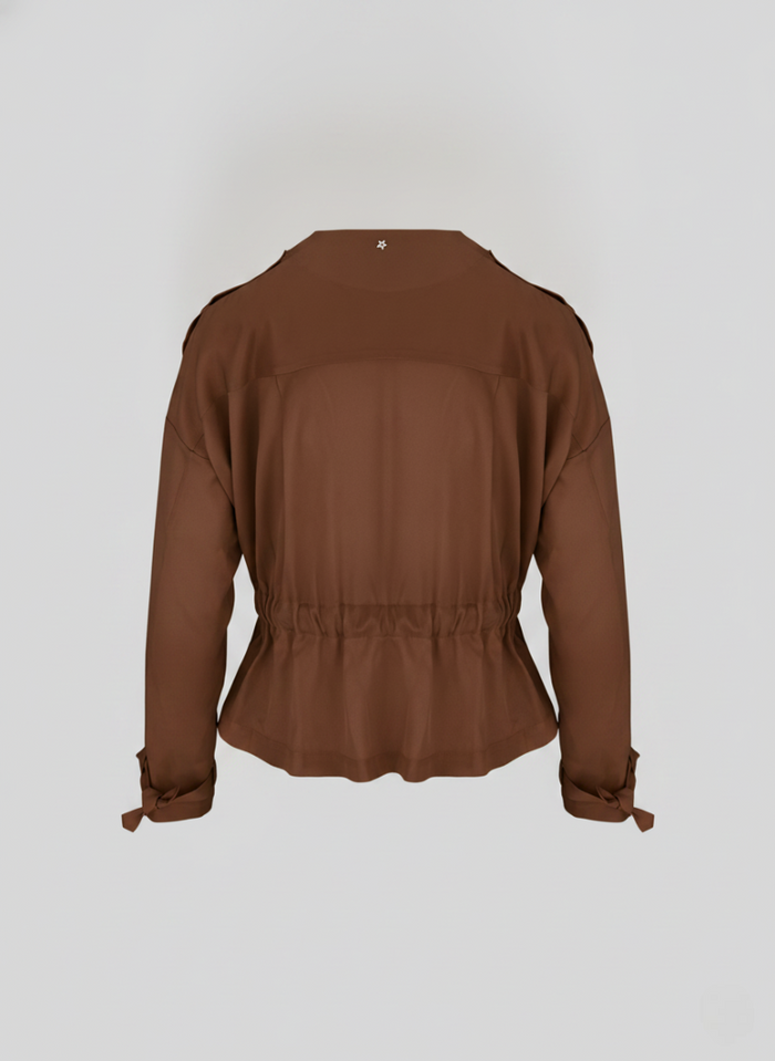BLOUSON IN TWILL DI MISTO SETA