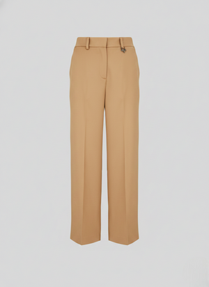 PANTALONI SATORIALI IN TWILL DI MISTO SETA