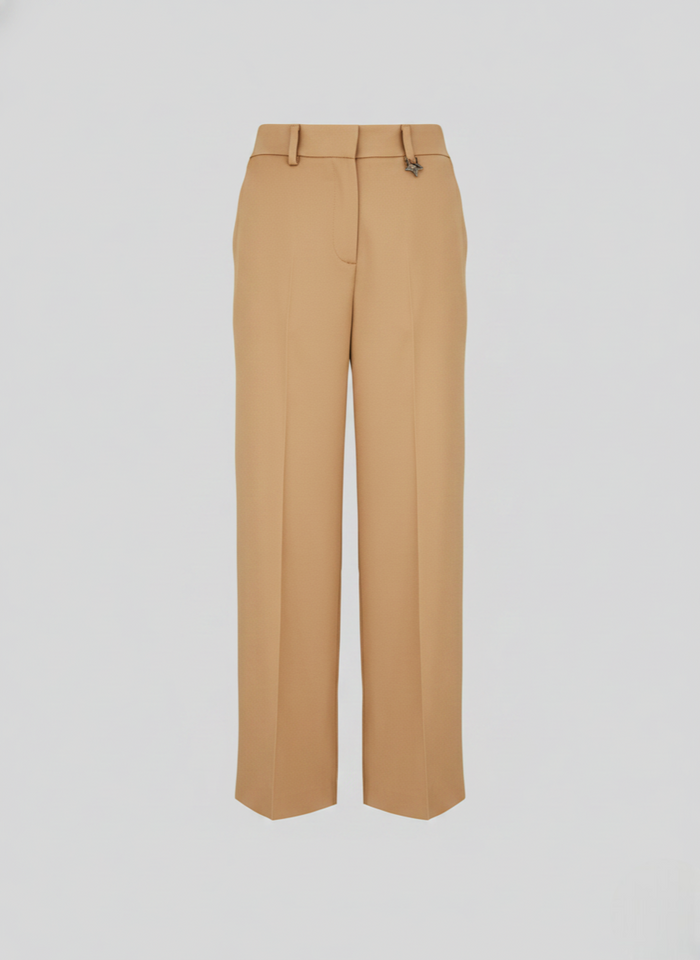 SILK BLEND TWILL TAILORED PANTS