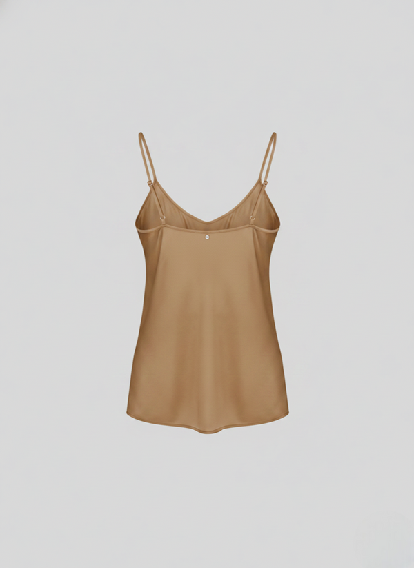 SILK BLEND TWILL CAMISOLE TOP