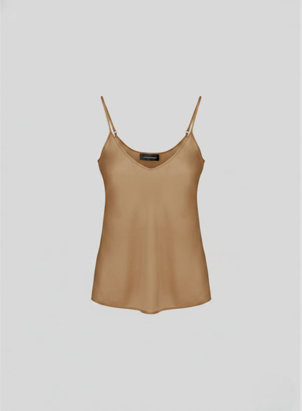 SILK BLEND TWILL CAMISOLE TOP
