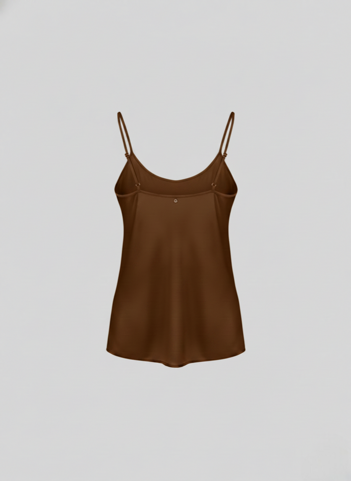 SILK BLEND TWILL CAMISOLE TOP