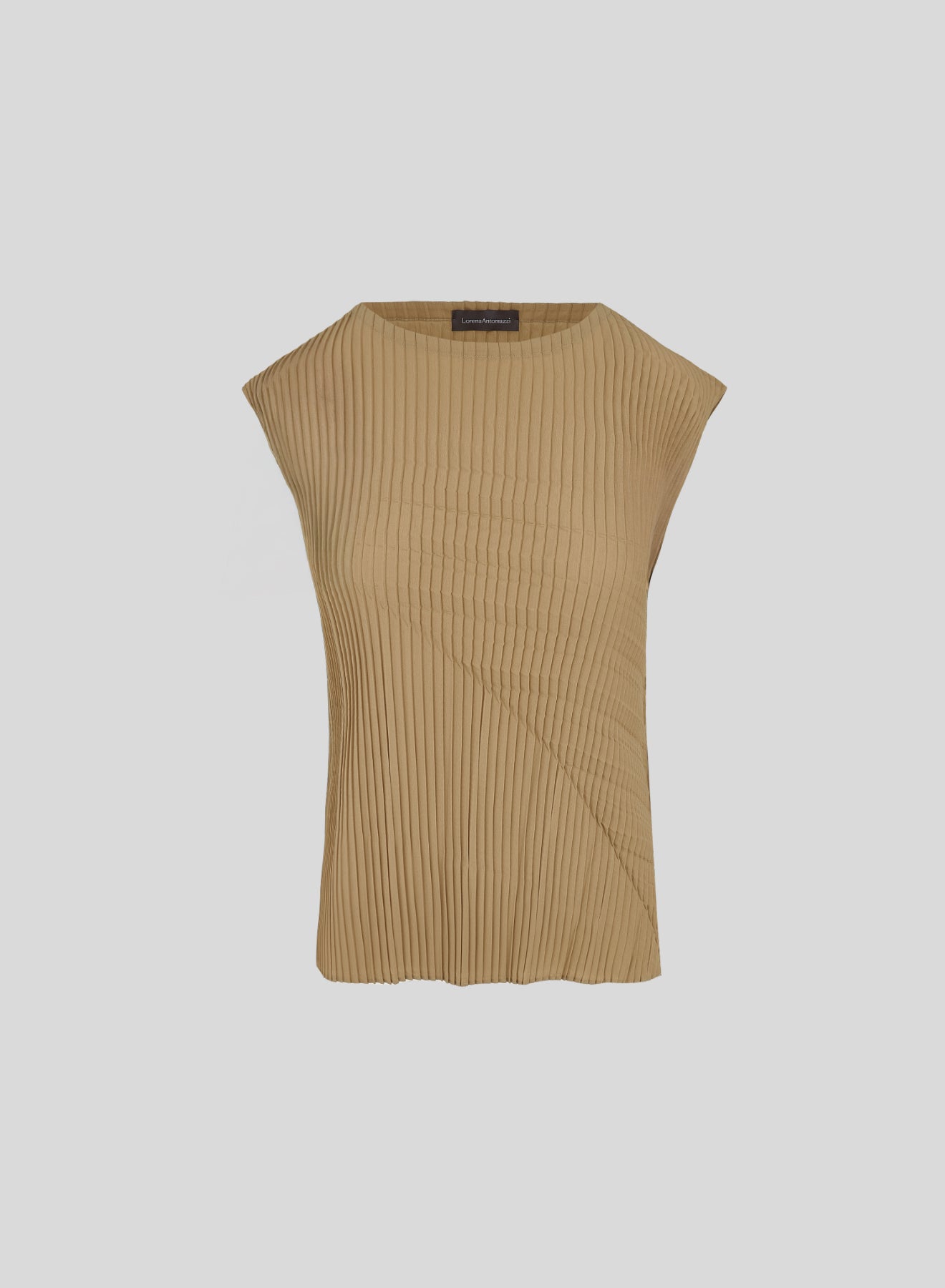 TOP IN TWILL PLISSE