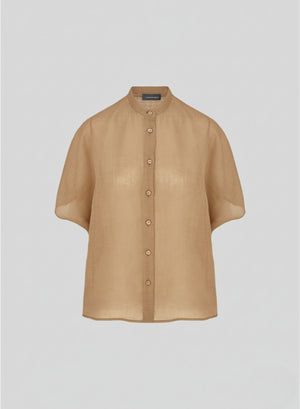 CAMICIA COREANA IN TWILL DI RAMIE