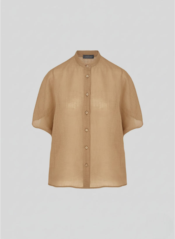 CAMICIA COREANA IN TWILL DI RAMIE