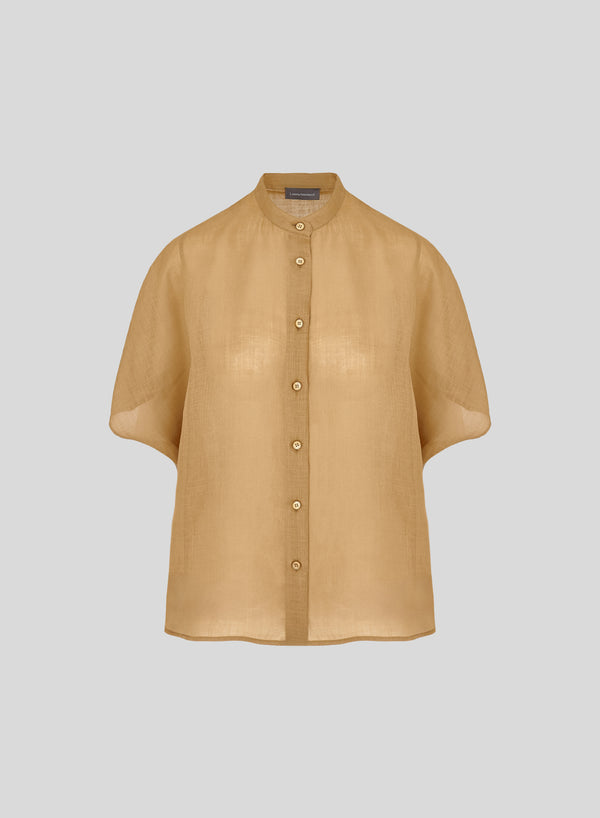 CAMICIA COREANA IN TWILL DI RAMIE
