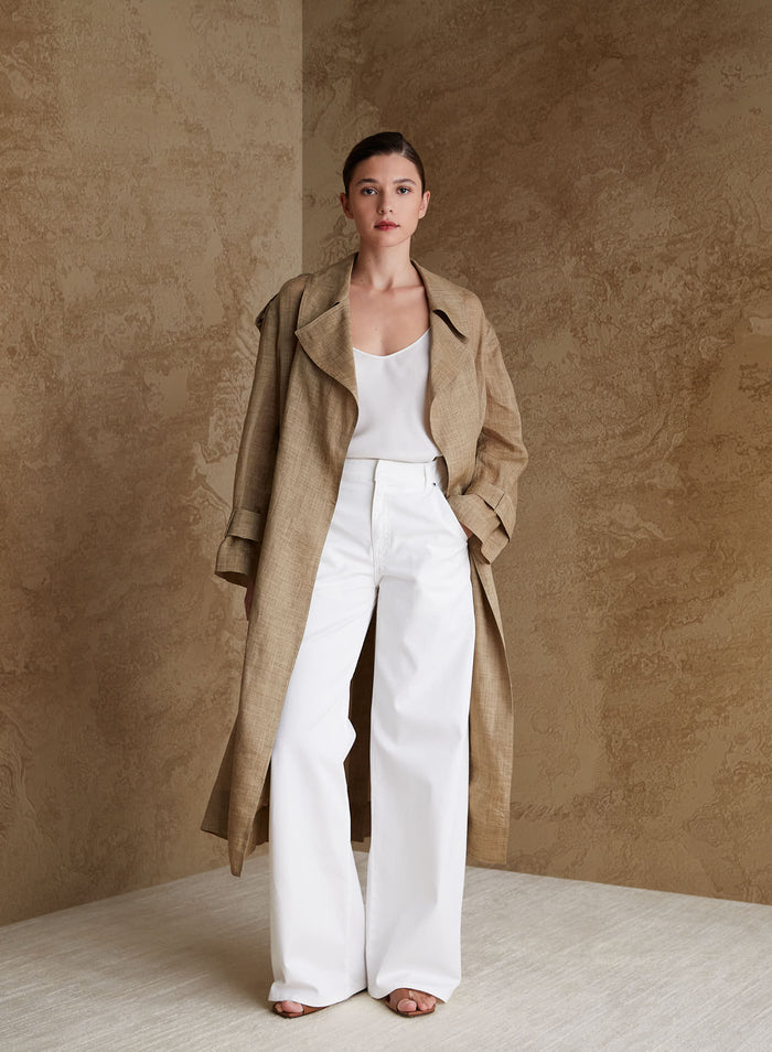 RAMIE TWILL TRENCH