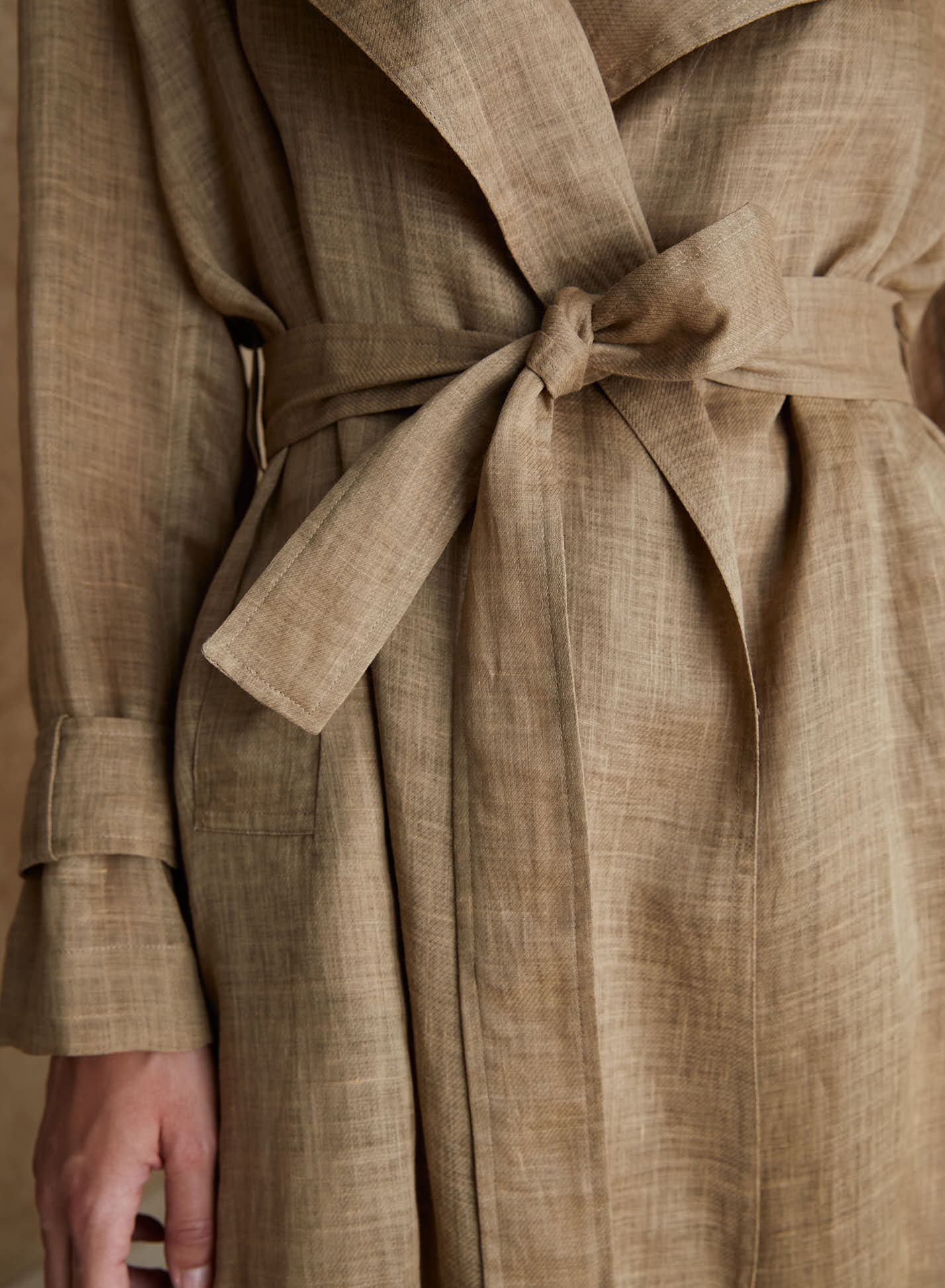RAMIE TWILL TRENCH