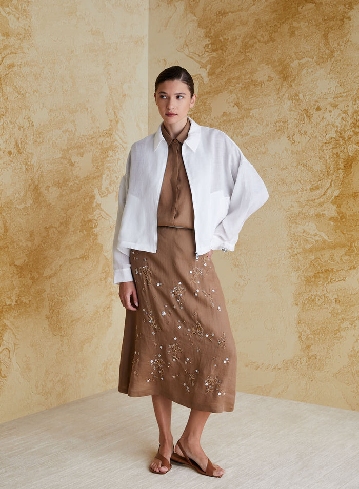 RAMIE TWILL CABAN