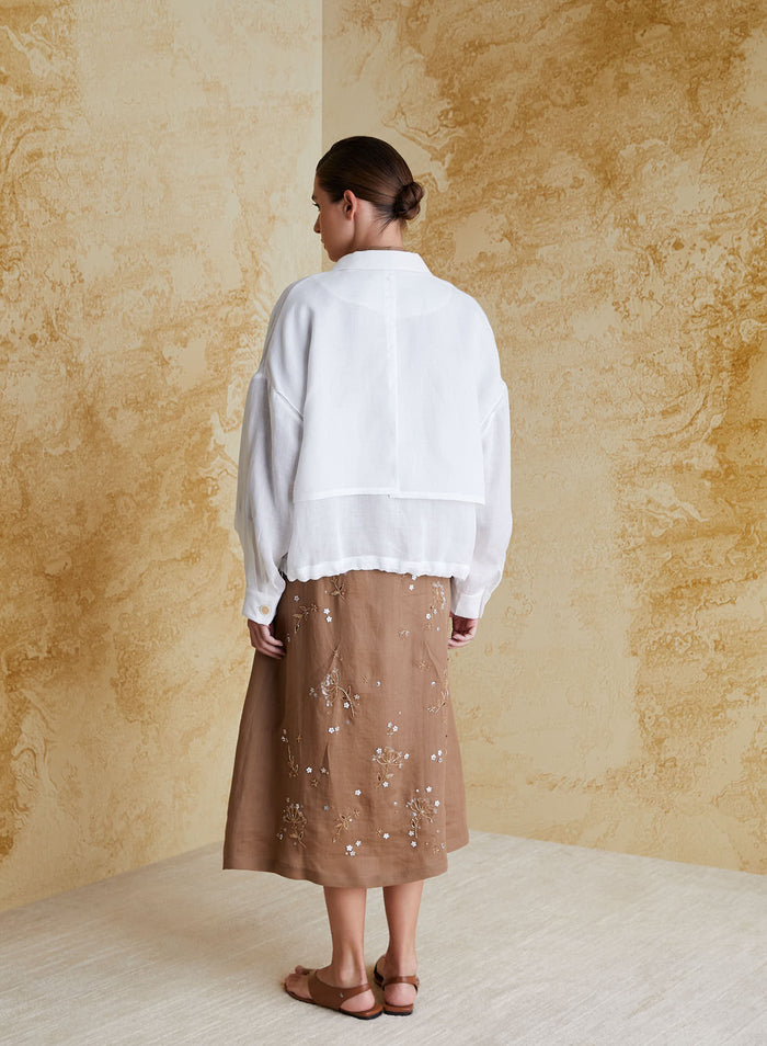 RAMIE TWILL CABAN