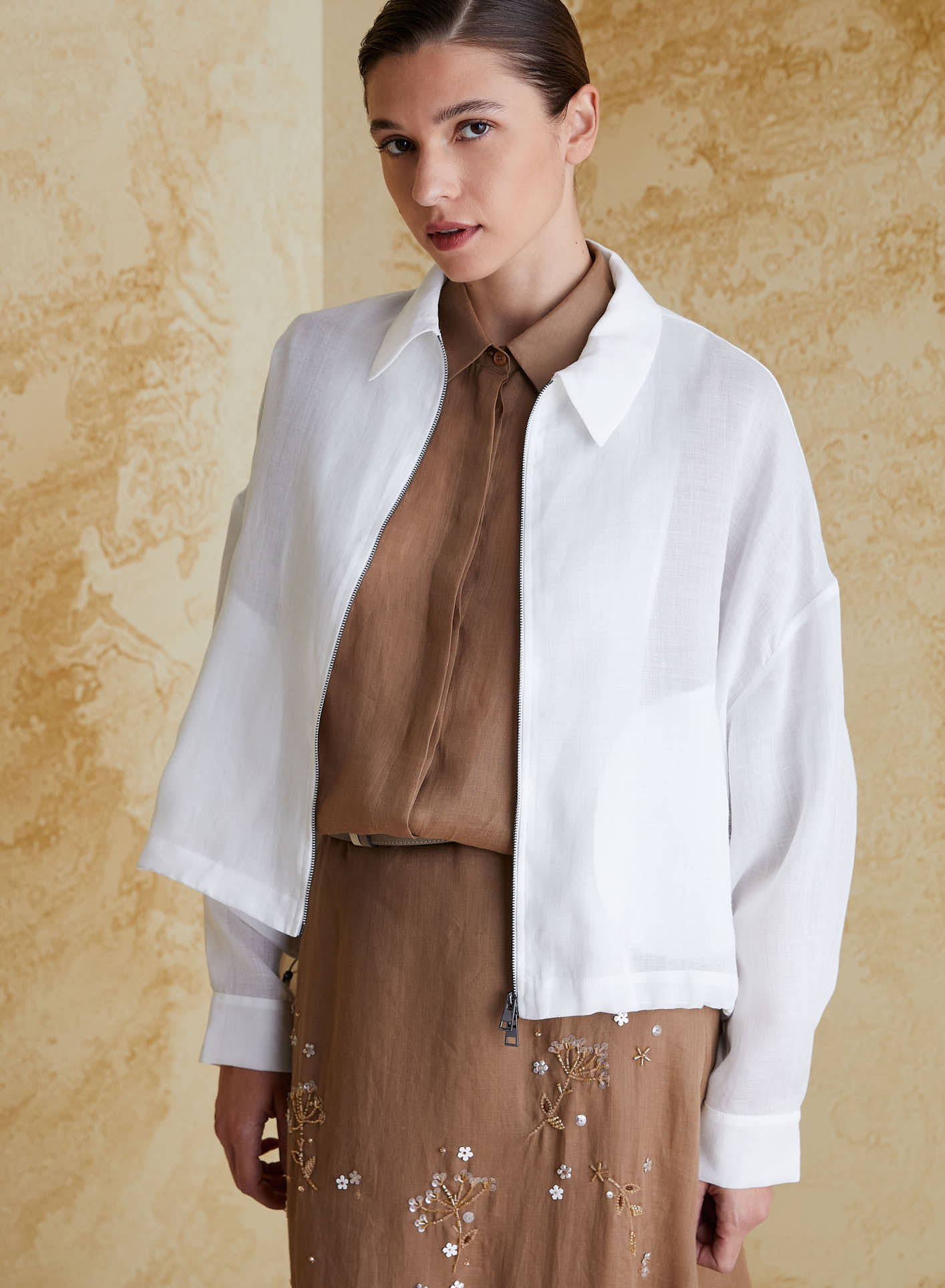 RAMIE TWILL CABAN