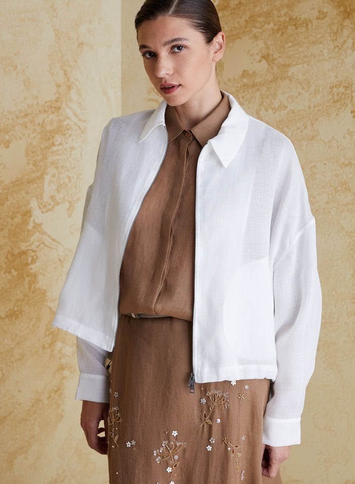 RAMIE TWILL CABAN