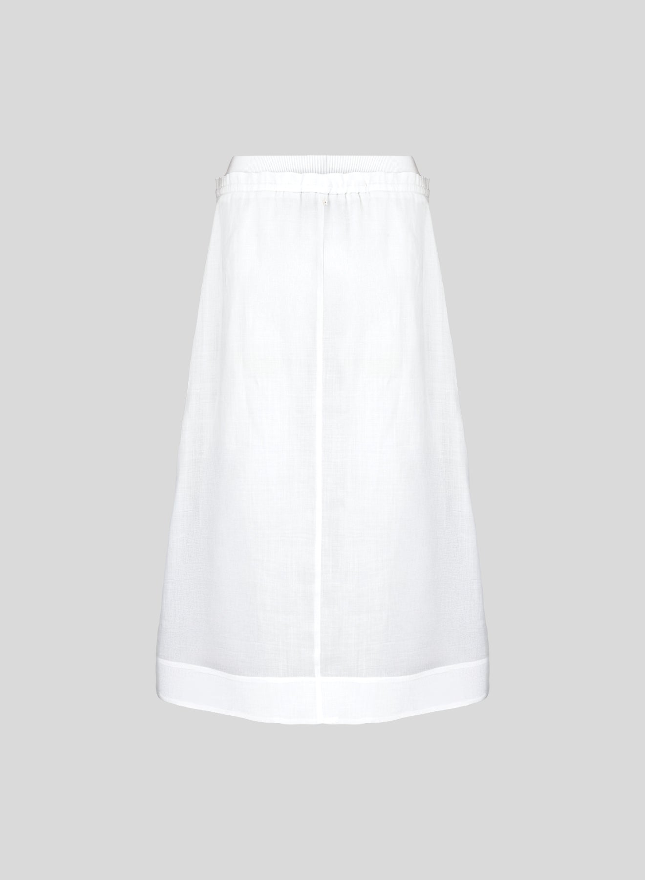 GONNA LONGUETTE IN TWILL DI RAMIE