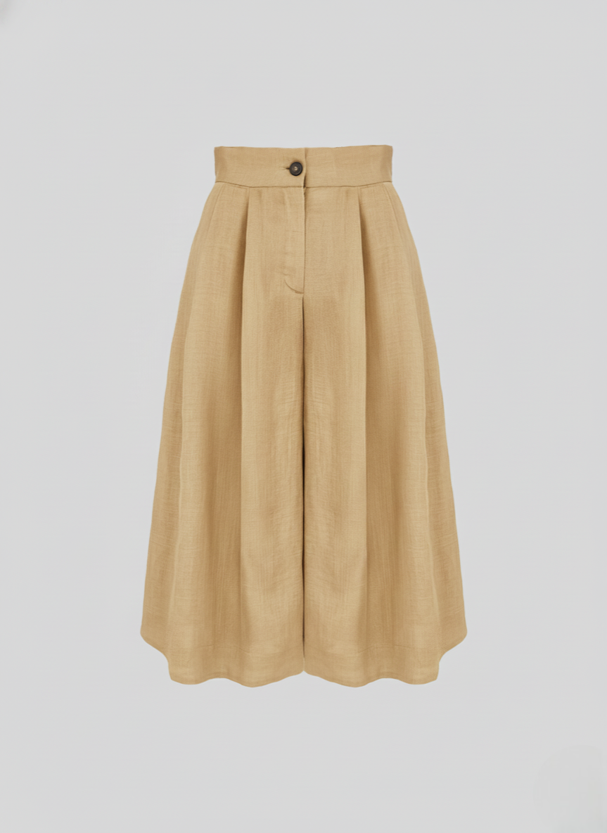 BERMUDA OVERSIZE IN TWILL DI RAMIE